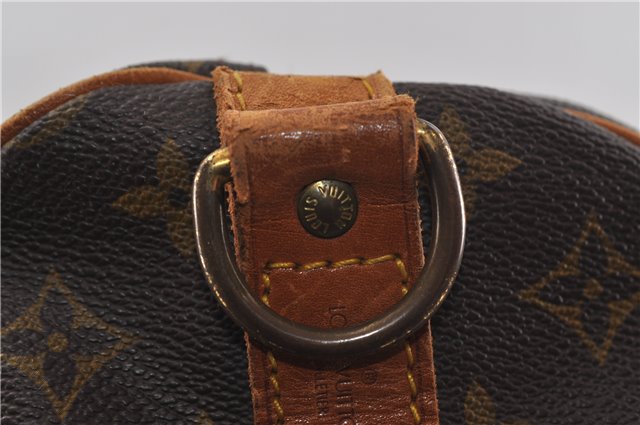 Auth Louis Vuitton Monogram Keepall Bandouliere 60 Boston Bag M41412 LV 7677D