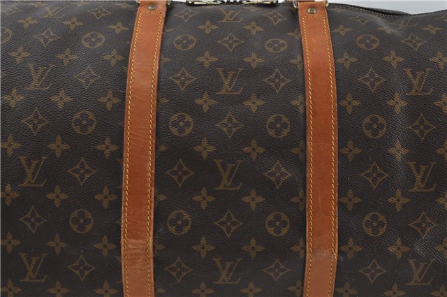 Auth Louis Vuitton Monogram Keepall Bandouliere 60 Boston Bag M41412 LV 7677D