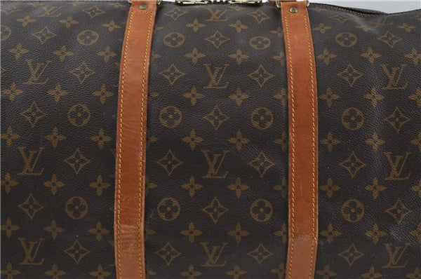 Auth Louis Vuitton Monogram Keepall Bandouliere 60 Boston Bag M41412 LV 7677D