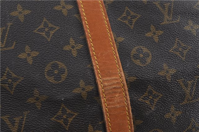 Auth Louis Vuitton Monogram Keepall Bandouliere 60 Boston Bag M41412 LV 7677D