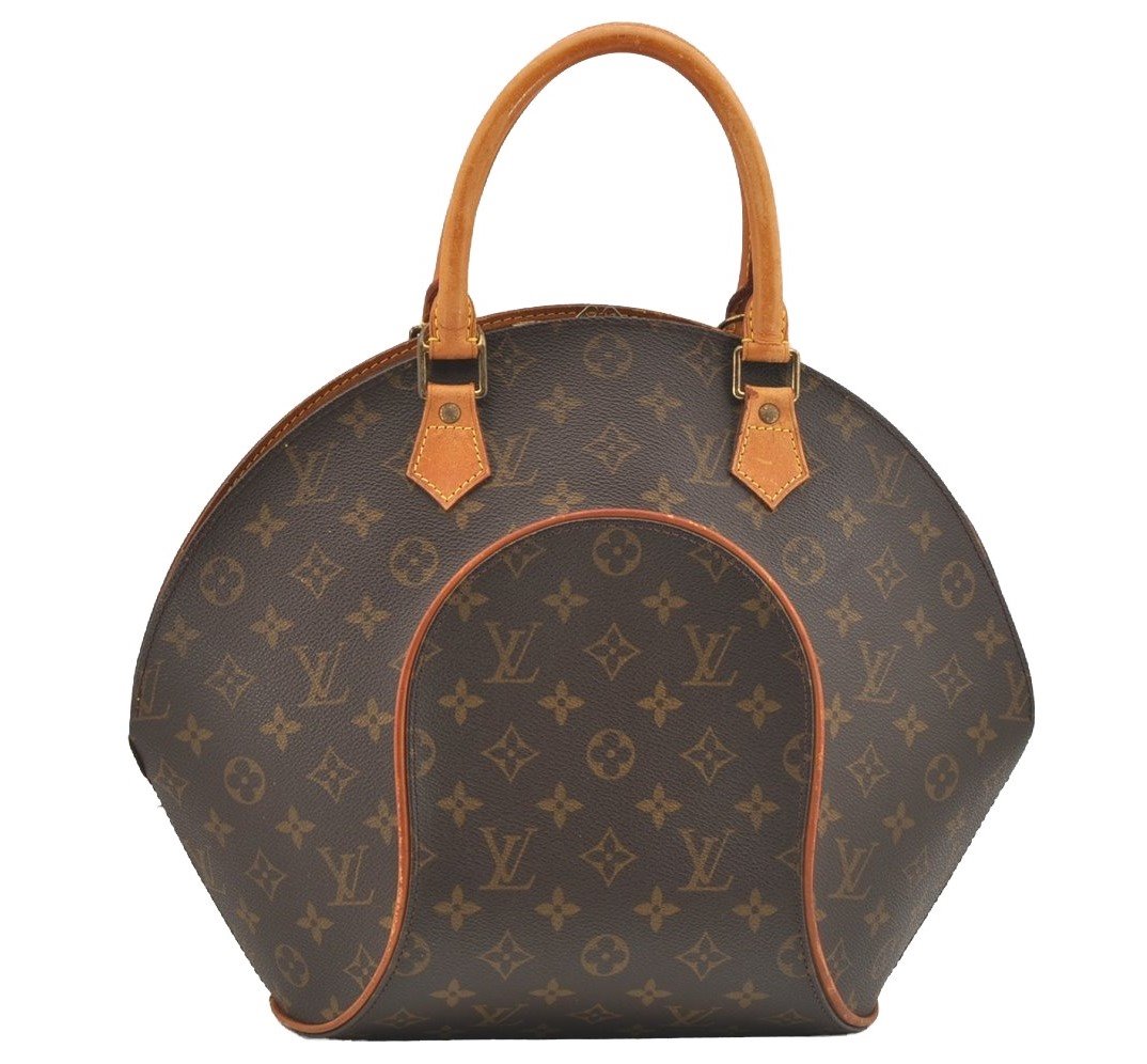 Authentic Louis Vuitton Monogram Ellipse MM Hand Bag M51126 LV 7679I