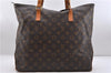 Authentic LOUIS VUITTON Monogram Cabas Mezzo Tote Bag M51151 LV 7680C