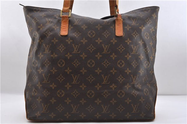 Authentic LOUIS VUITTON Monogram Cabas Mezzo Tote Bag M51151 LV 7680C