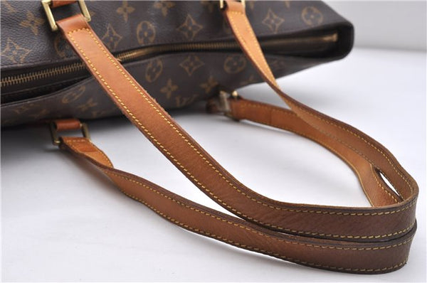 Authentic LOUIS VUITTON Monogram Cabas Mezzo Tote Bag M51151 LV 7680C