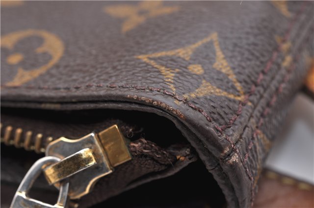 Authentic LOUIS VUITTON Monogram Cabas Mezzo Tote Bag M51151 LV 7680C