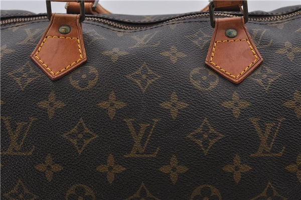 Authentic Louis Vuitton Monogram Speedy 40 Hand Boston Bag M41522 LV 7680D