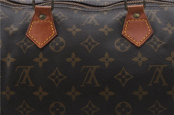 Authentic Louis Vuitton Monogram Speedy 40 Hand Boston Bag M41522 LV 7680D