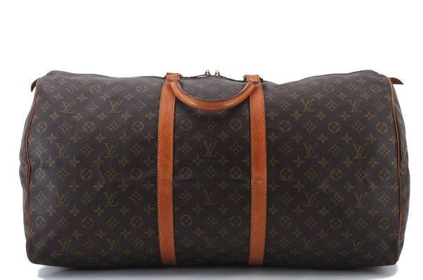 Authentic LOUIS VUITTON Monogram Keepall 60 Boston Bag M41422 LV 7681C