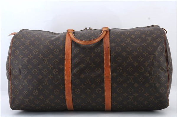 Authentic LOUIS VUITTON Monogram Keepall 60 Boston Bag M41422 LV 7681C