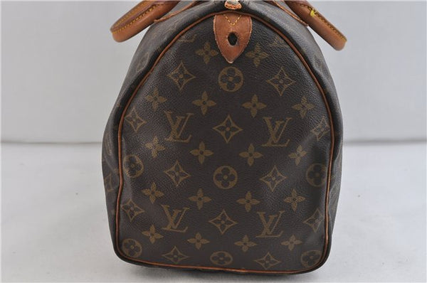 Authentic LOUIS VUITTON Monogram Speedy 35 Hand Bag M41524 LV 7683C