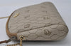 Authentic Christian Dior Honeycomb Chain Shoulder Bag PVC Leather Beige 7683I
