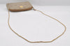 Authentic Christian Dior Honeycomb Chain Shoulder Bag PVC Leather Beige 7683I