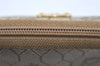 Authentic Christian Dior Honeycomb Chain Shoulder Bag PVC Leather Beige 7683I