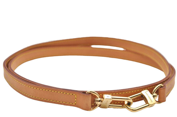 Authentic Louis Vuitton Leather Shoulder Strap Beige 45.7" LV 7686D