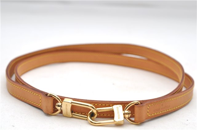 Authentic Louis Vuitton Leather Shoulder Strap Beige 45.7