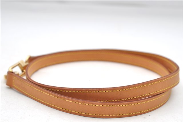 Authentic Louis Vuitton Leather Shoulder Strap Beige 45.7