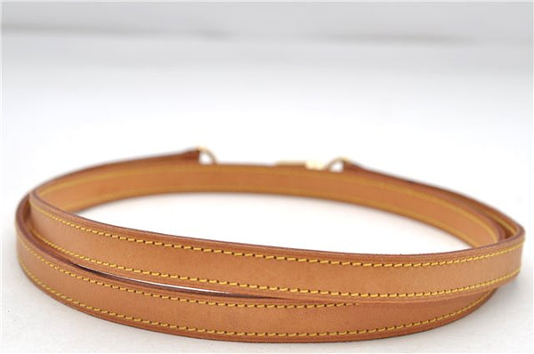 Authentic Louis Vuitton Leather Shoulder Strap Beige 45.7" LV 7686D