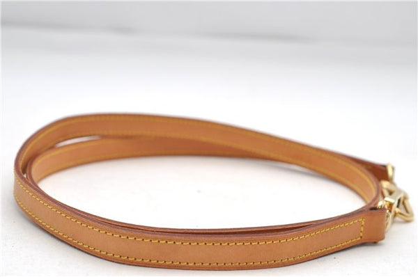 Authentic Louis Vuitton Leather Shoulder Strap Beige 45.7" LV 7686D
