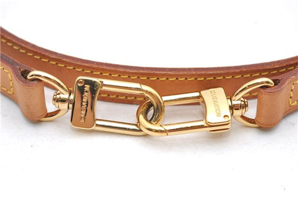 Authentic Louis Vuitton Leather Shoulder Strap Beige 45.7" LV 7686D