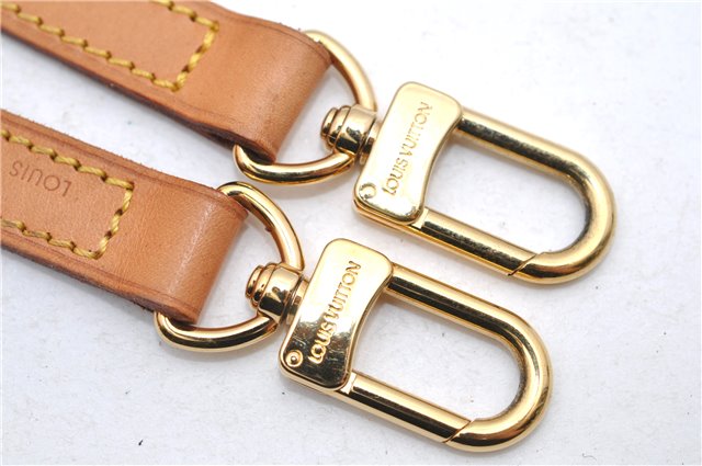 Authentic Louis Vuitton Leather Shoulder Strap Beige 45.7