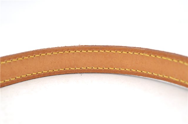 Authentic Louis Vuitton Leather Shoulder Strap Beige 45.7