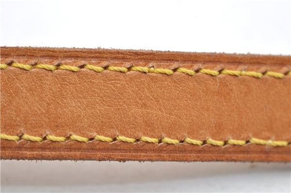 Authentic Louis Vuitton Leather Shoulder Strap Beige 45.7" LV 7686D