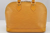 Authentic Louis Vuitton Epi Alma PM Hand Bag Yellow M52149 LV 7686I