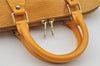Authentic Louis Vuitton Epi Alma PM Hand Bag Yellow M52149 LV 7686I