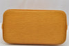 Authentic Louis Vuitton Epi Alma PM Hand Bag Yellow M52149 LV 7686I