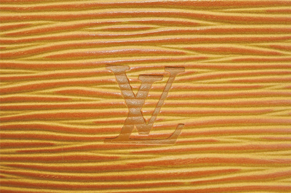 Authentic Louis Vuitton Epi Alma PM Hand Bag Yellow M52149 LV 7686I