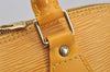 Authentic Louis Vuitton Epi Alma PM Hand Bag Yellow M52149 LV 7686I