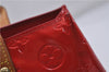 Authentic Louis Vuitton Vernis Reade PM Hand Bag Red M91088 LV 7687D