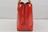 Authentic Louis Vuitton Vernis Reade PM Hand Bag Red M91088 LV 7688D