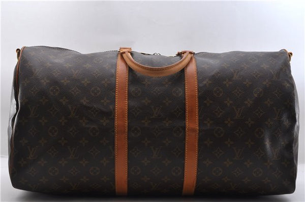 Auth LOUIS VUITTON Monogram Keepall Bandouliere 55 Boston Bag M41414 LV 7689C