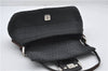 Authentic FENDI Zucchino Mamma Baguette Shoulder Bag Canvas Suede Gray 7690E