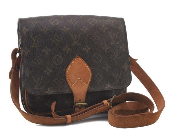 Auth LOUIS VUITTON Monogram Cartouchiere MM Shoulder Cross Bag M51253 LV 7691C