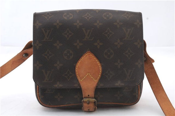 Auth LOUIS VUITTON Monogram Cartouchiere MM Shoulder Cross Bag M51253 LV 7691C