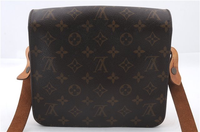 Auth LOUIS VUITTON Monogram Cartouchiere MM Shoulder Cross Bag M51253 LV 7691C