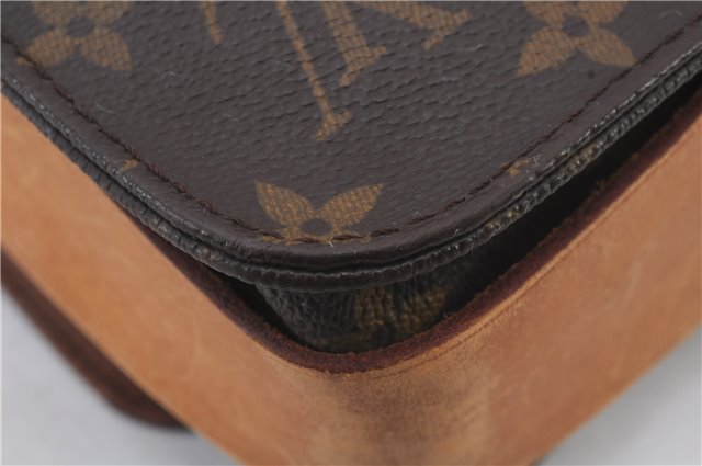 Auth LOUIS VUITTON Monogram Cartouchiere MM Shoulder Cross Bag M51253 LV 7691C