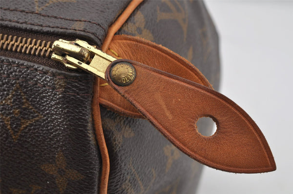 Authentic Louis Vuitton Monogram Speedy 30 Hand Boston Bag M41526 LV 7693I