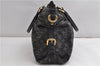 Auth Louis Vuitton Monogram Denim Neo Cabby MM 2Way Hand Bag M95351 Black 7694F