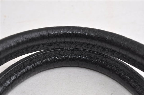 Auth Louis Vuitton Monogram Denim Neo Cabby MM 2Way Hand Bag M95351 Black 7694F