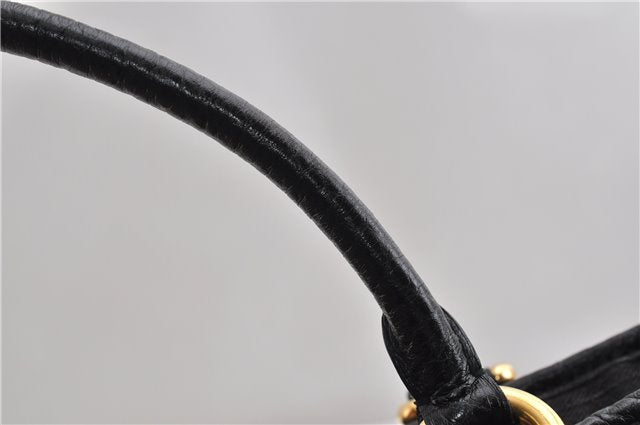 Auth Louis Vuitton Monogram Denim Neo Cabby MM 2Way Hand Bag M95351 Black 7694F