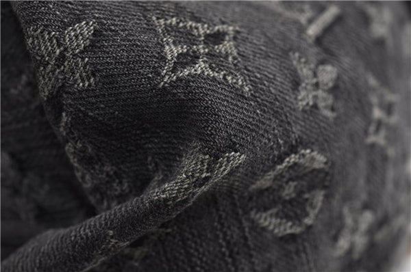 Auth Louis Vuitton Monogram Denim Neo Cabby MM 2Way Hand Bag M95351 Black 7694F