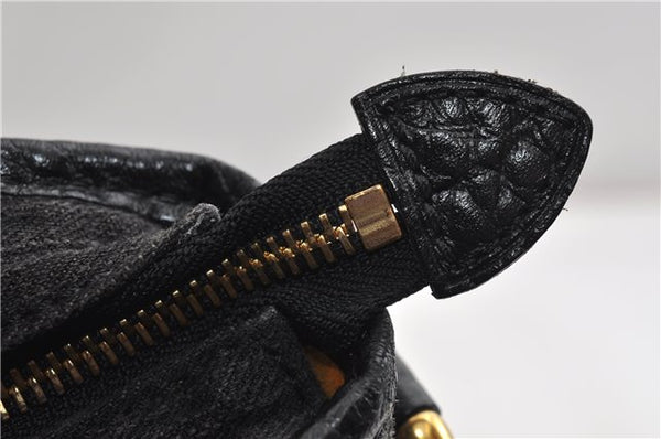 Auth Louis Vuitton Monogram Denim Neo Cabby MM 2Way Hand Bag M95351 Black 7694F