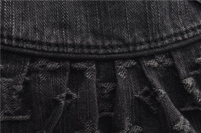 Auth Louis Vuitton Monogram Denim Neo Cabby MM 2Way Hand Bag M95351 Black 7694F