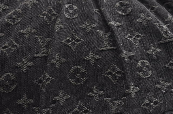 Auth Louis Vuitton Monogram Denim Neo Cabby MM 2Way Hand Bag M95351 Black 7694F