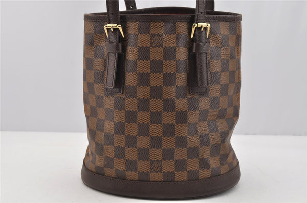 Authentic Louis Vuitton Damier Marais Bucket Shoulder Tote Bag N42240 LV 7695I