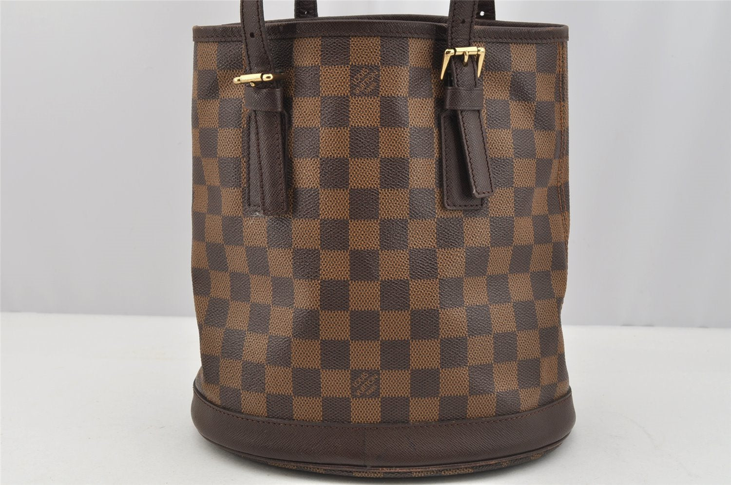 Authentic Louis Vuitton Damier Marais Bucket Shoulder Tote Bag N42240 LV 7695I