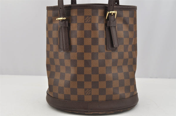 Authentic Louis Vuitton Damier Marais Bucket Shoulder Tote Bag N42240 LV 7695I